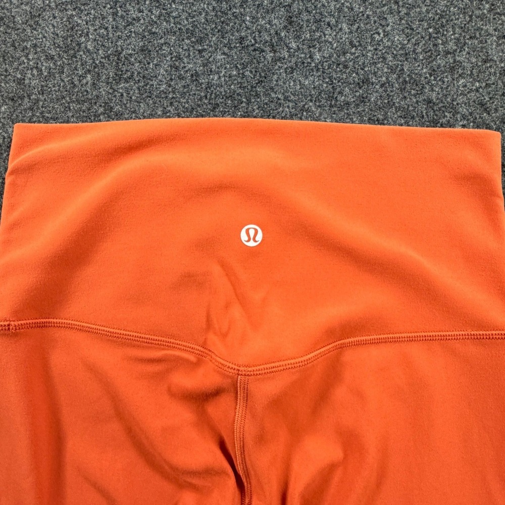 Lululemon Align High-Rise Pant 25" Orange Nulu Yoga Leggings Womens Size 6 - Picture 3 of 11
